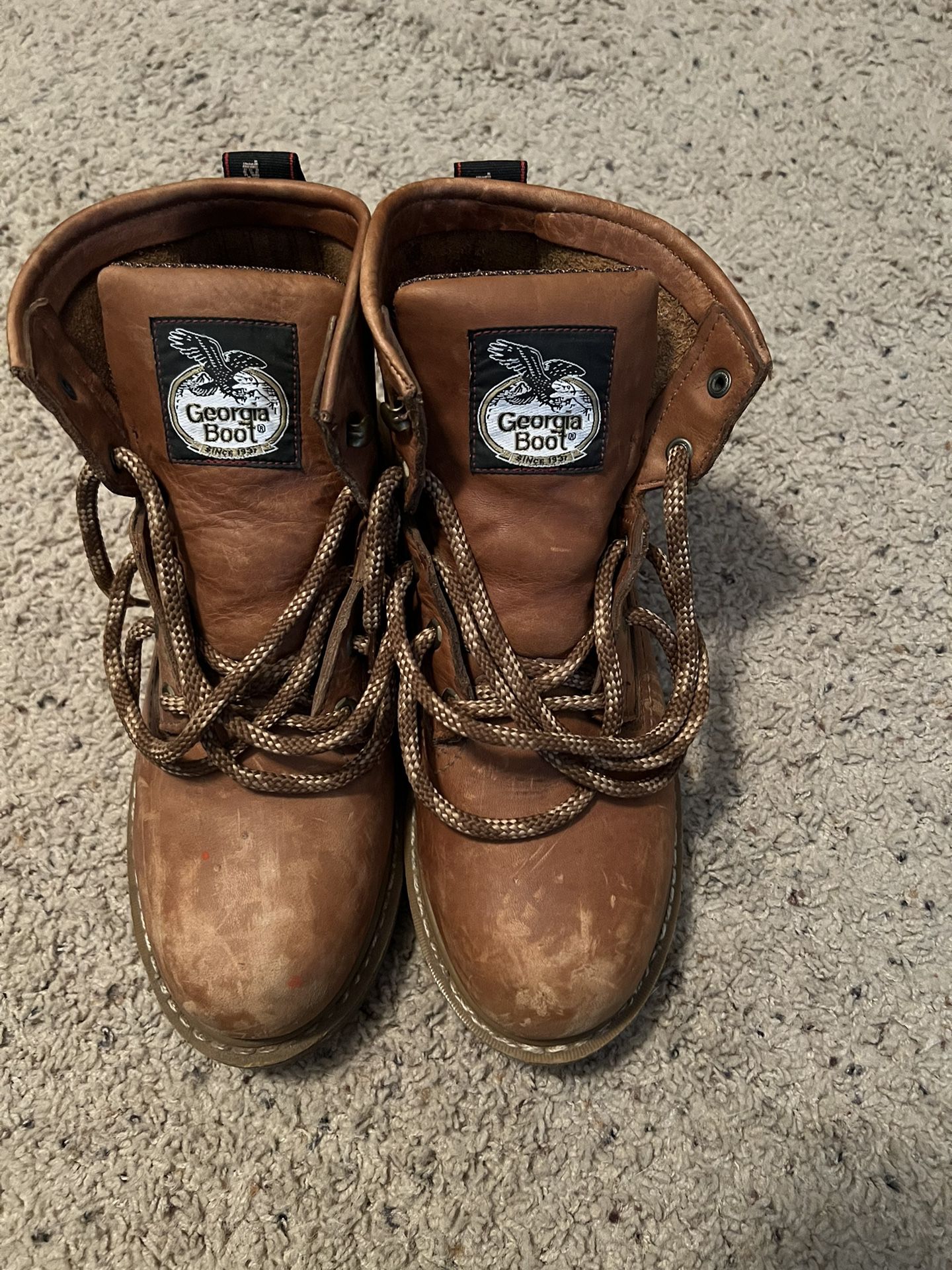 Georgia Steel Toe Work Boots Size 9