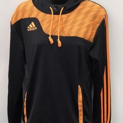 Adidas Women's Black/ Orange Hoodie Sweater Size S