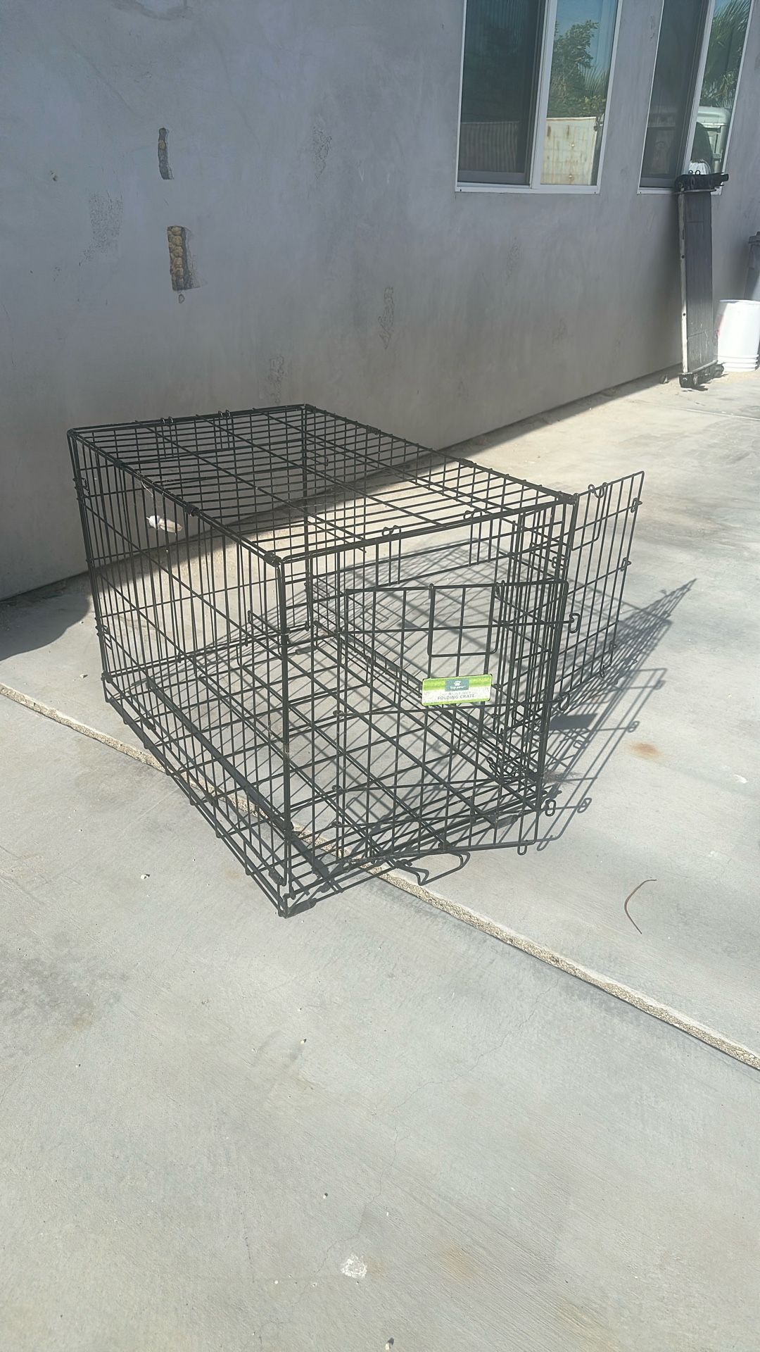 Top Paw Double Folding Crate 