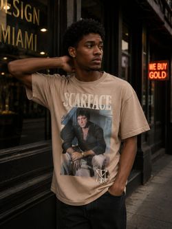 Scareface Brown T-Shirts XXL