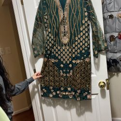 3 Piece Party Wear Dress (Medium )