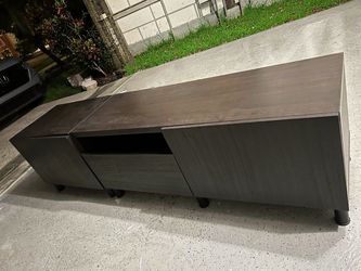Modern 2-Piece TV Stand – 71” with Glass Top