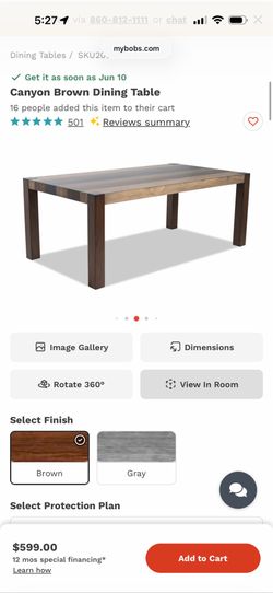 New Canyon Brown wood Dining Table
