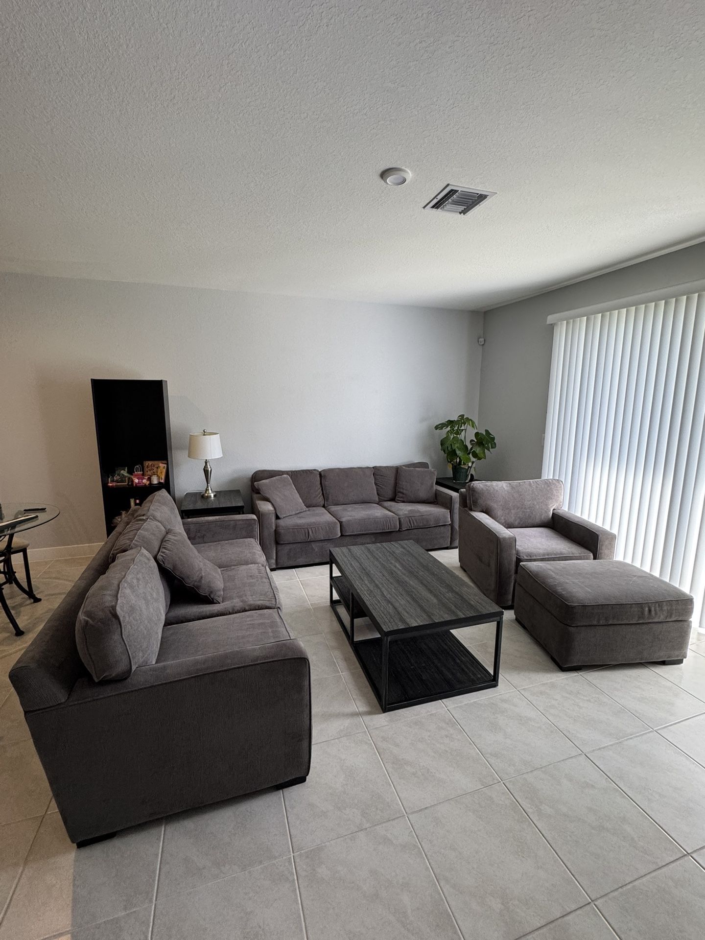 Carlo Perazzi Modern Gray Living Room Set – Includes Sleeper Sofa!