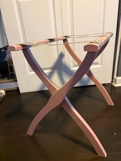 vintage suitcase rack