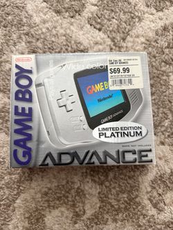 Nintendo gameboy advance console platinum boxed