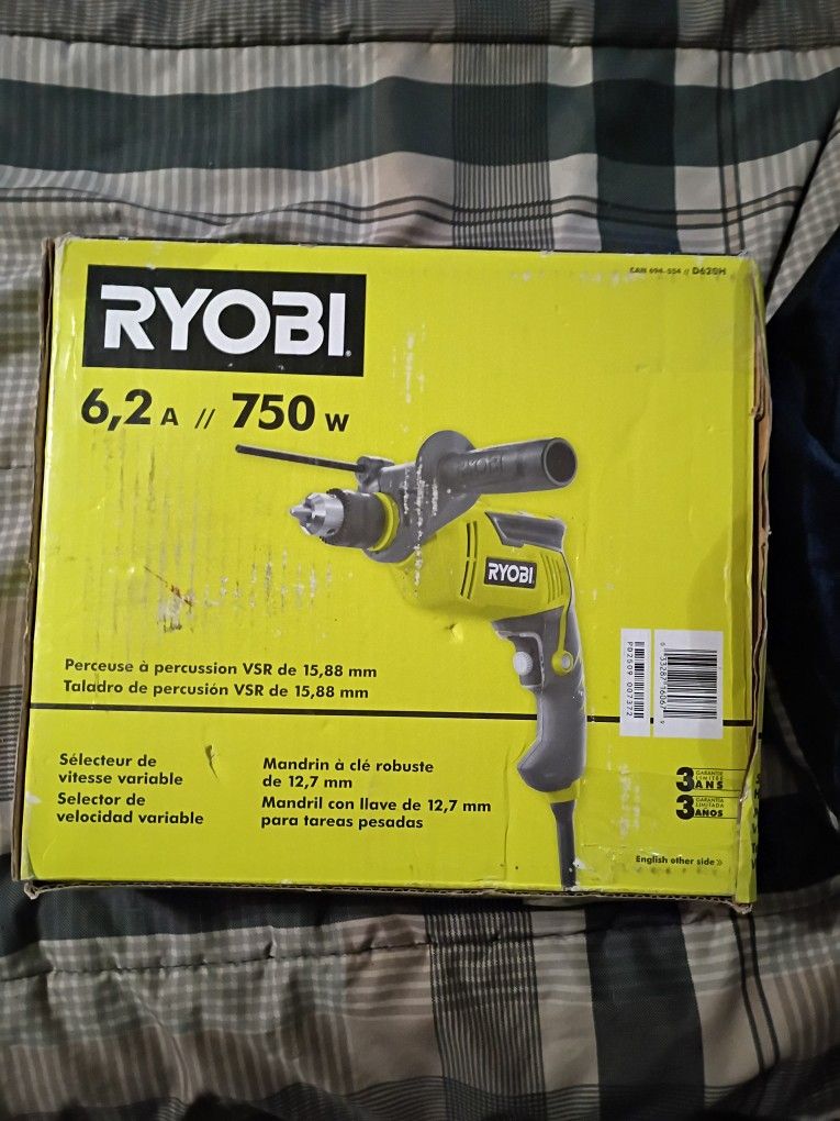 RYOBI HAMMER DRILL 1/2 IN