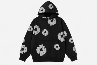 Denim Tears Cotton Wreath Hoodie Black