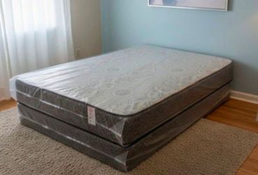 New QUEEN SIZE MATTRESS WITH BOXSPRING SET COLCHONES NUEVOS QUEEN SIZE MATTRESS BED 