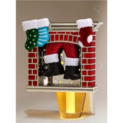 🎅 SANTA IN FIREPLACE NIGHTLIGHT WALLFLOWERS FRAGRANCE PLUG
