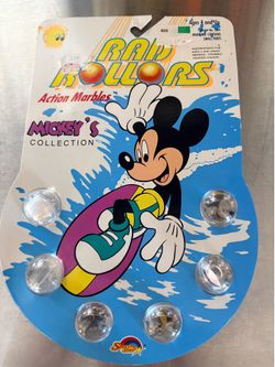 Vintage 1990 Rad Rollers Action Marbles Mickey’s Collection