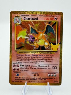 Charizard Holo Pokémon Card Base Set 4/102 30Th Celebration
