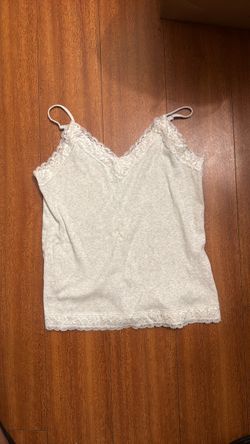 light gray tank top