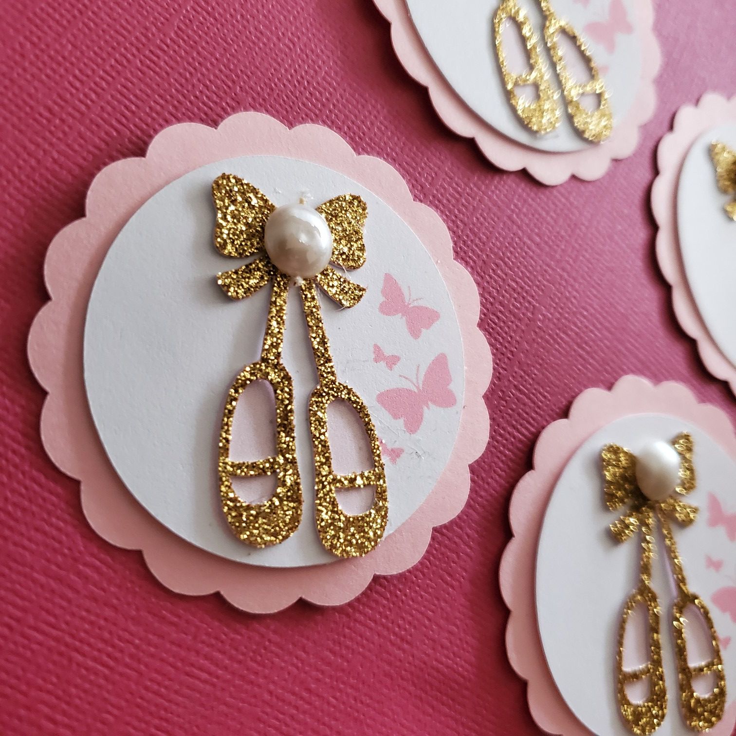 Ballerina Shoes Cupcake Toppers 😋