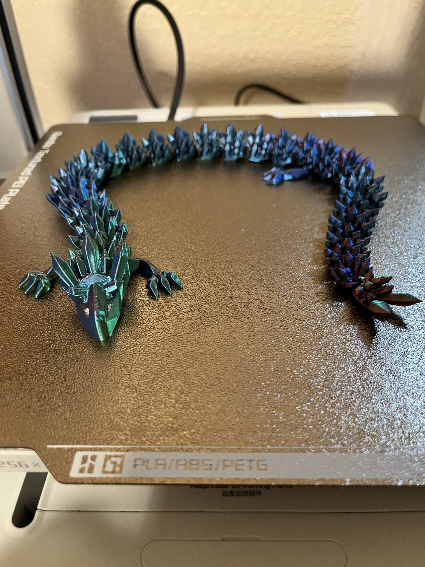 3D Printed Crystal Dragon - Color Changing