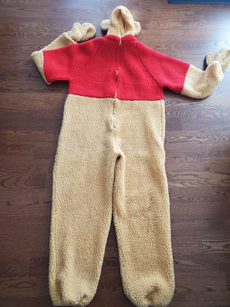 Disney Store - Winnie The Pooh Adult Costume (Size: small, Zip Up, Halloween