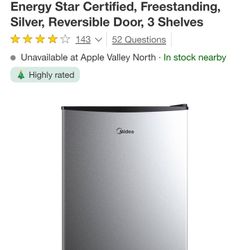 Midea Mini Fridge 