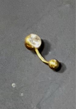 14K Gold Over Stainless Steel Piercing For Wedding