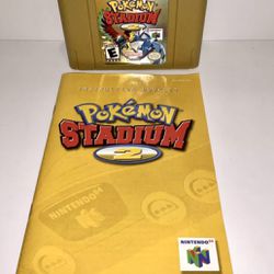 Pokemon Stadium 2 (Nintendo 64, 2001) Authentic Tested - Cartridge, Instruction