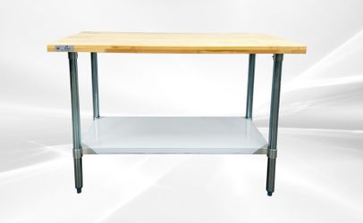NSF Maple Wood Top Worktable 48W x 24D x34H ins WTSG-2448-M