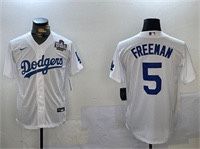 MLB #5 FREEMAN La Dodger World Series Jersey