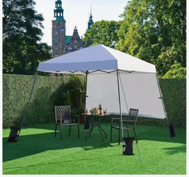 8x8 ft Pop Up Canopy Tent with Sidewall and Backpack