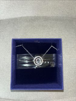 Double Circle Swarovski Necklace 