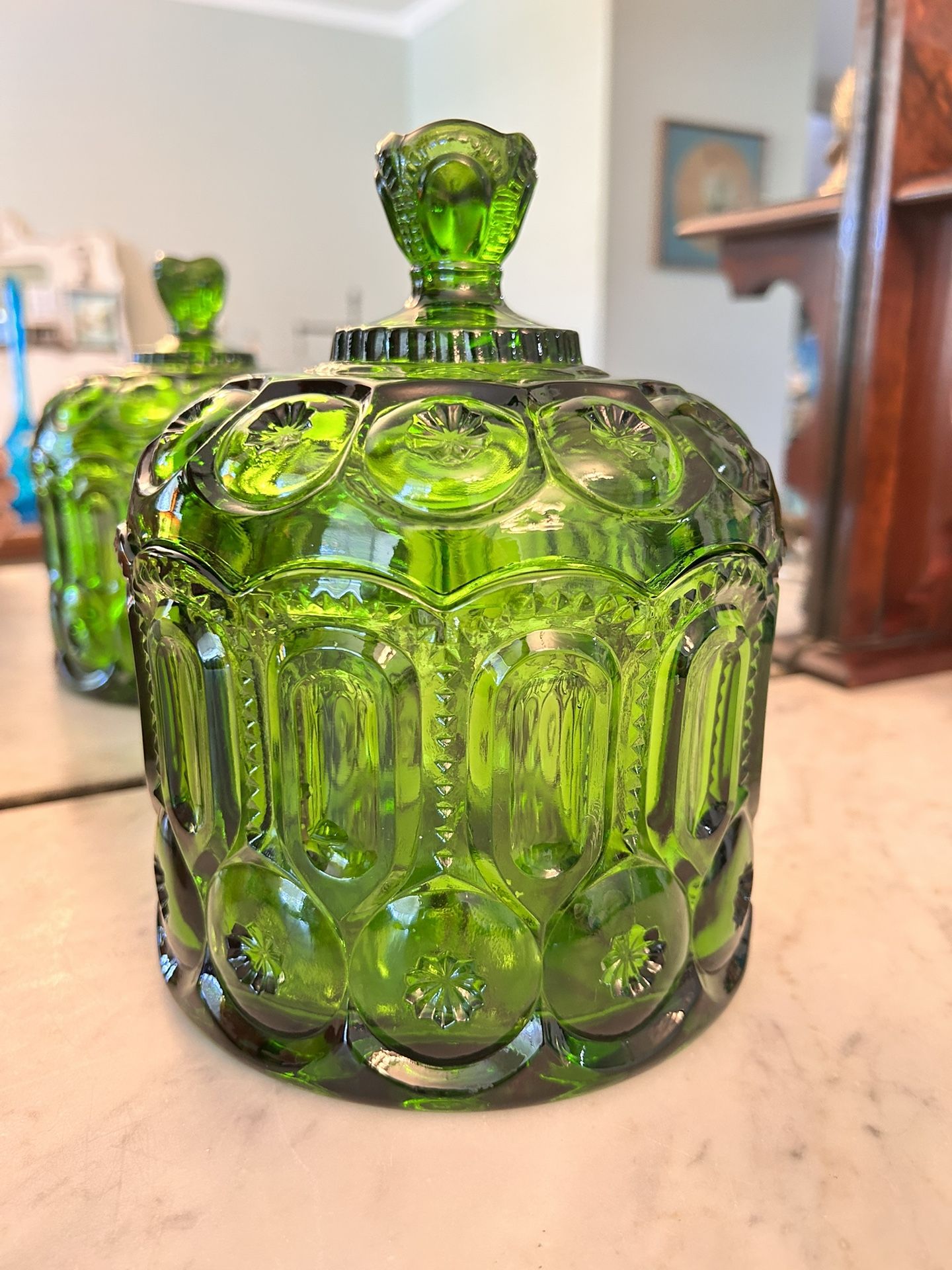 LE Smith 8" Green Jardiniere