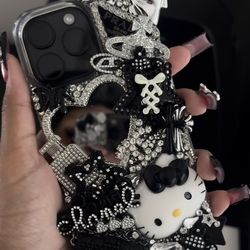 Black phone case bling