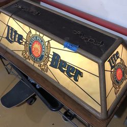Miller Lite Pool table Light Vintage Rare Collectible 