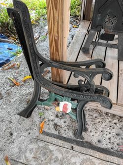 Cast iron vintage bench