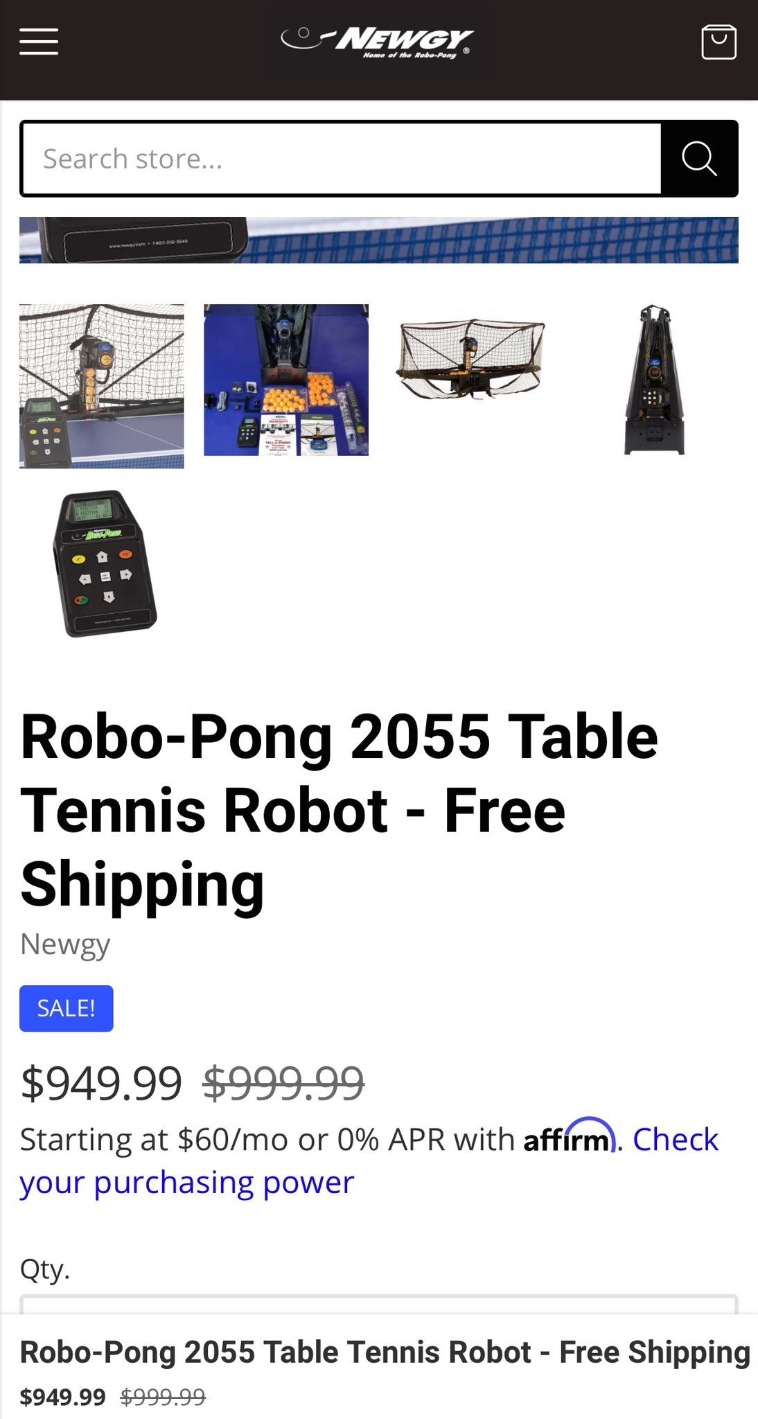 Robo Pong 2055 table tennis Robot