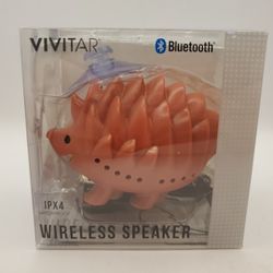 Vivitar Hedgehog Wireless Bluetooth Waterproof Speaker IPX4 IPhone Android Comp.