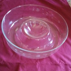 Chips and dip glass (princess house)