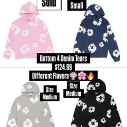 Brand New Denim Tear Hoodies