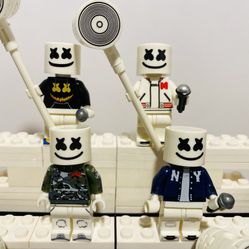 DJ Marshmello Minifigures Music Collectibles | New Custom LEGO Compatible Toy