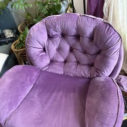 Purple Rotating chair 