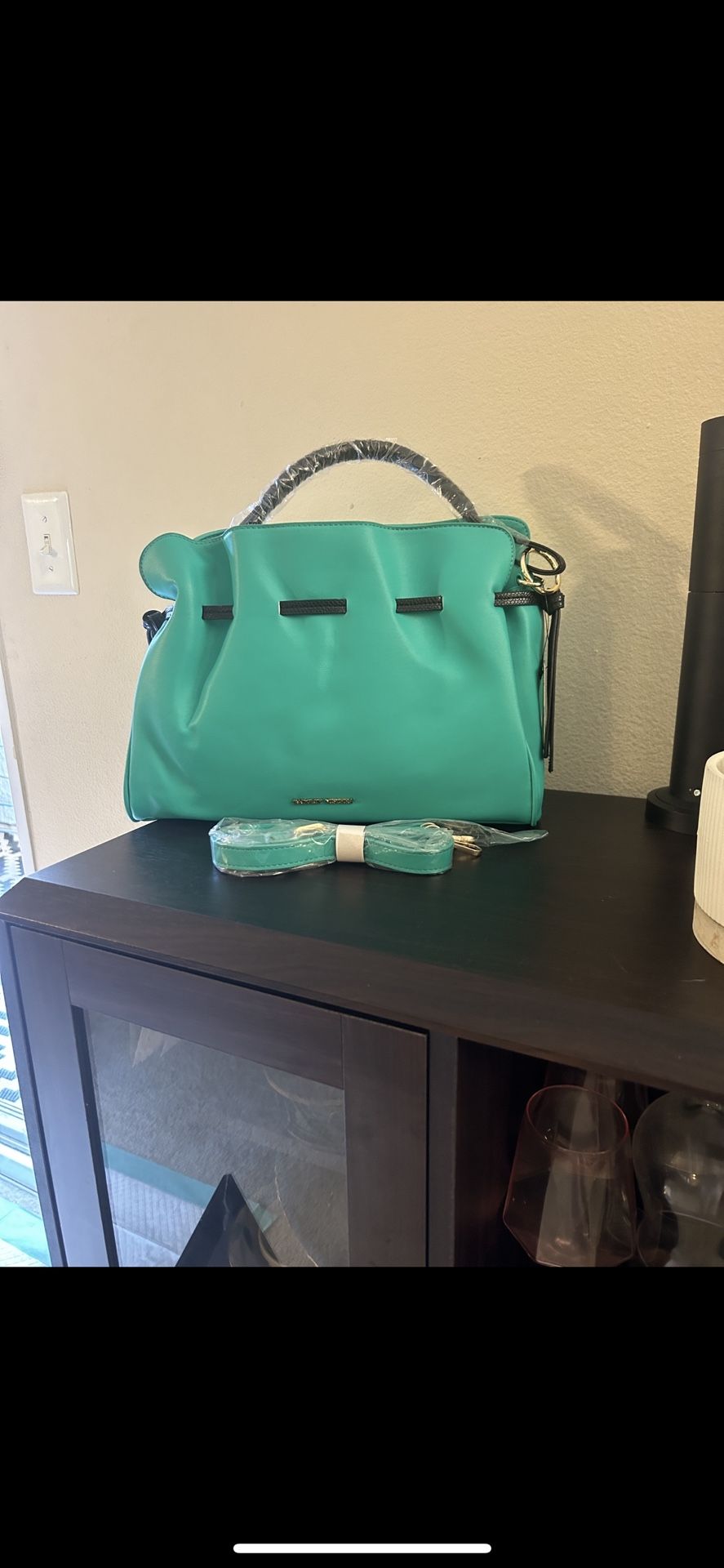 Badgley Mishka teal purse
