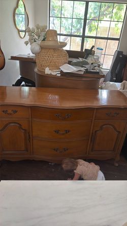 Vintage cherry wood buffet / dresser
