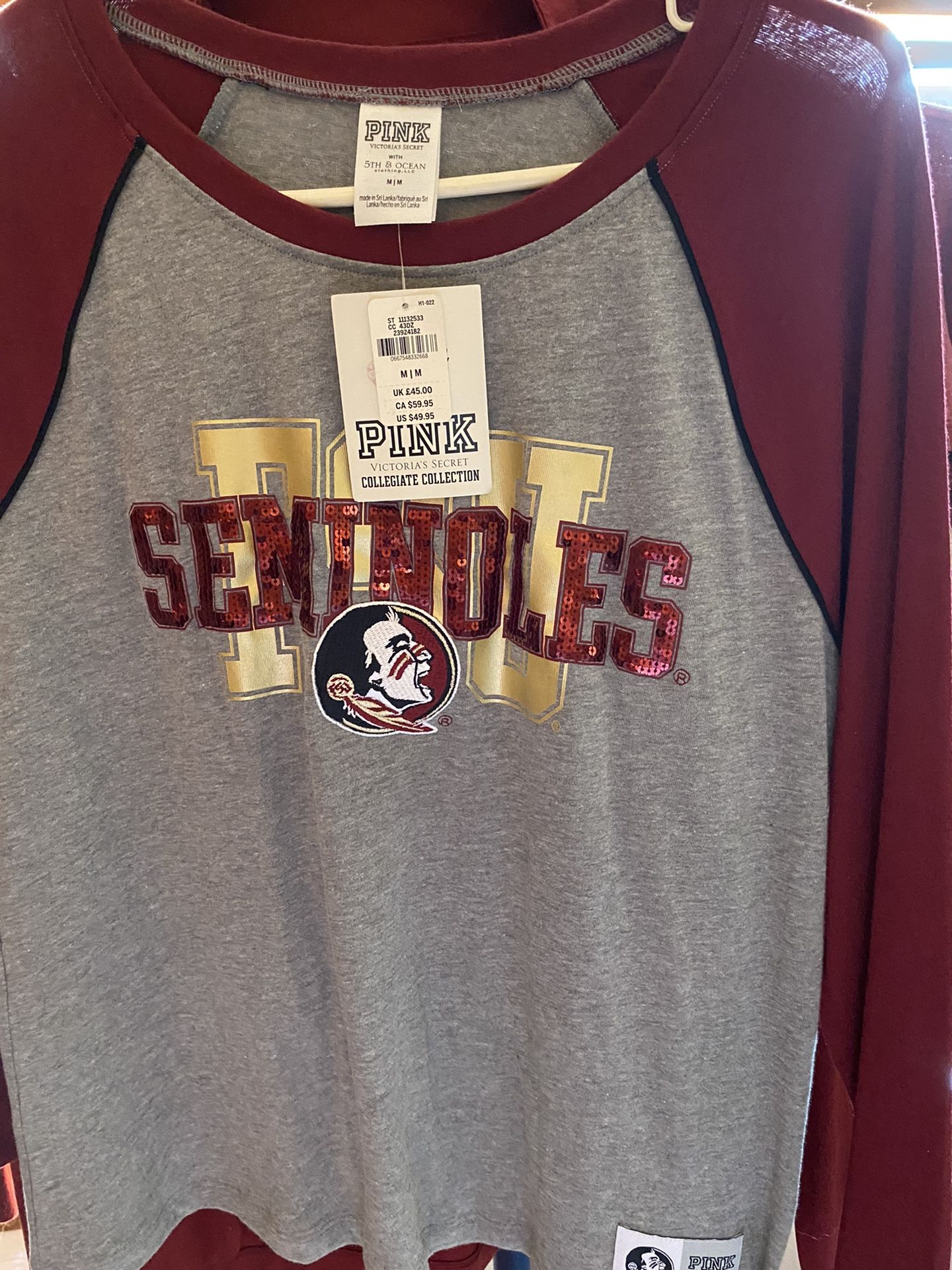 FSU SEMINOLES LOT OF 11 Tops/Hoodie/JACKETS /ornaments