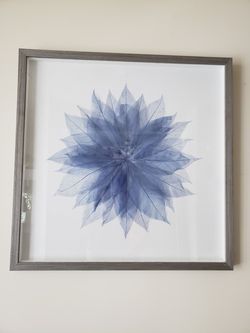 Framed Fabric Flower