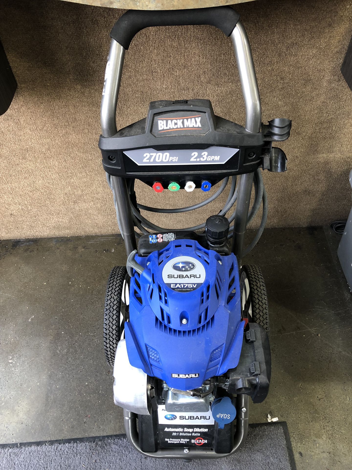 Subaru Electric Start Gas Pressure Washer