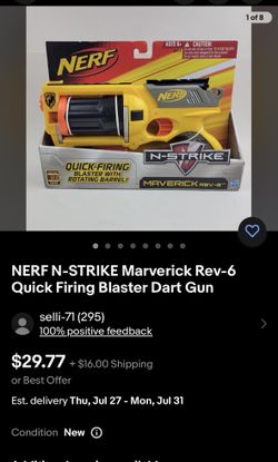 nerf n-strike maverick rev-6 blaster