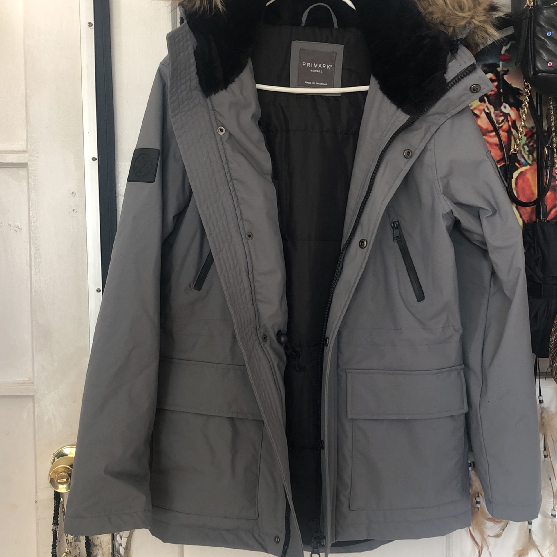 Gray Primark Heavy Winter Jacket XSmall
