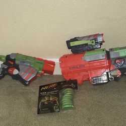 (Discontinued) Nerf Vortex Disk Blasters, Proton And Vigilon 2011 (Disks Included, and can be sold separately)