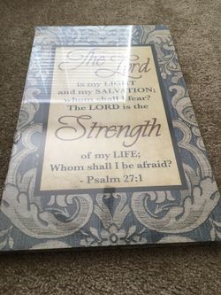 Psalm 27:1 scripture wall frame
