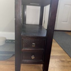 Dark Wood Side Table
