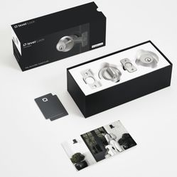 Level Lock Smart Lock - Touch Edition, Keyless Entry Using Touch, a Key Card, or Smartphone. Bluetooth Enabled, Works with Ring and Apple HomeKit - Sa