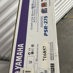 Yamaha Portatone PSR-275 Electronic Keyboard with Built-In Speaker and 61 Keys with stand - brand new
