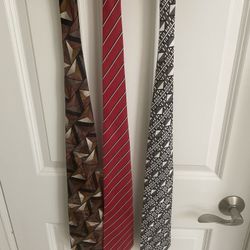 3 Silk Designer Ties
